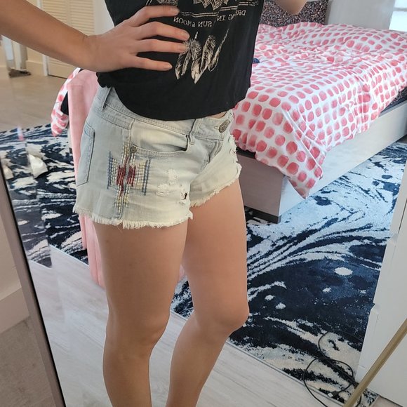 Bluespice Women Denim Shorts Lowrise Great Fit Size XS - Picture 5 of 8